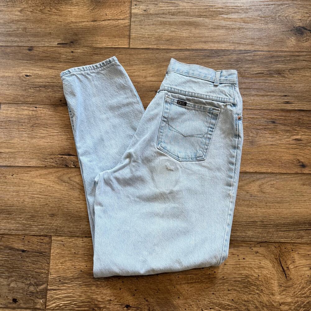 Vintage 90s Chic High Waisted Light Wash Jeans